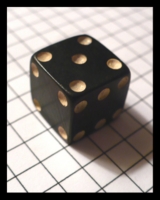 Dice : Dice - 6D - Dark Cherry Bakelite with White Pips